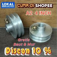 ราคา PULLY / PULLEY / PULLEY ALUMINIUM A2 4" INCH ( FOUR DIM) AVAILABLE ในทุกขนาดของ AXLE HOLES (47051317660)