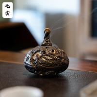 ราคา เครื่องปั้นดินเผาเก่าภาพวาดโคลนทองตุนหวงกระถางธูปในครัวเรือนในร่มเครื่องประดับไม้กฤษณาพิธีชงชาธูปพิธีของขวัญระดับไฮเอนด์ (43026195406)