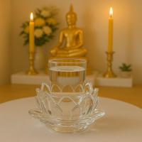 ราคา ชุดแก้วน้ำถวายพระ แก้วช็อต แก้วเป๊ก แก้วน้ำพระ พานโตกพลาสติก (40302326729)