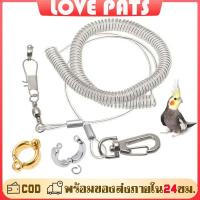 ราคา สายคล้องขานก สายจูงนก เชือกฝึกนกบิน สายเชือกพร้อมห่วงเปิด ห่วงขานกแก้ว ห่วงขานก สาย 3 เมตร+ห่วง4/5/6/7/8/9/12/15มม. (28957761902)