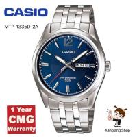 ราคา Casio Standard รุ่น MTP-1335D-2AVDF สายสแตนเลสสีเงินหน้าน้ำเงิน เหมาะสำหรับผู้ชาย ของแท้ % ประกันศูนย์ CMG (3604304354)