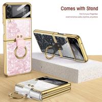 ราคา GKK Samsung Galaxy Z Flip 4 Case Marble Glass Crystal Original (16686083689)