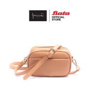 ราคา Bata บาจา ยี่ห้อ Prive กระเป๋าสะพายไหล่ กระเป๋า Crossbody สายสะพายปรับได้ น่ารัก สำหรับผู้หญิง รุ่น Evie สีแทน 9043239 (13910331593)