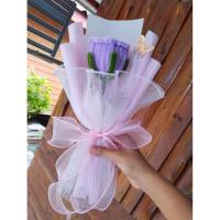 ราคา ช่อดอกกุหลาบดอกเดี่ยวสีม่วงพาสเทล (40573227849)