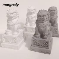 ราคา MARGREDY จําลอง Lion เครื่องประดับ, Scale DIY หิน Lion รุ่น, งานฝีมือ Mini Lion รูปปั้นเครื่องประดับตกแต่งบ้าน (51101915721)