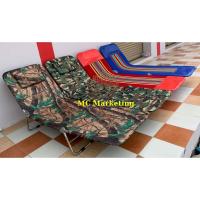 ราคา เตียงพับ เตียง3พับ เตียงสนาม 4สี (10991721832)