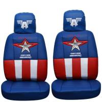 ราคา หุ้มเบาะหนัง PVC ลิขสิทธิ์แท้ ลาย Captain America (5201625760)