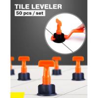 ราคา ตัวล็อคกระเบื้อง ชุดปรับกระเบื้อง ปรับระดับกระเบื้อง อุปกรณ์ ชุดปรับระดับกระเบื้อง ตัวปรับระดับกระเบื้อง 50 ชิ้น (27206403323)