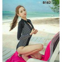 ราคา ชุดว่ายน้ำผ้าโพลีเอสเตอร์ผสมสเปนเดกDD#D3 (45878956)