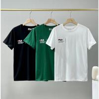 ราคา FILA พร้อมส่ง เสื้อยืดลำลอง เสื้อcottonแท้พิมพ์ลายของแท้ (27887487890)