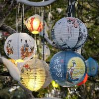 ราคา โคมไฟกระดาษ RBYTE โคมไฟกลม โคมไฟกระดาษ อุปกรณ์วันหยุด โคมไฟ DIY จีน โคมไฟแขวนโบราณ เทศกาลบอล (56601892354)