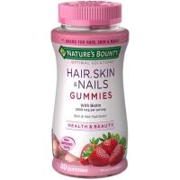 ราคา แท้100%FromUSA เยลลี่วิตามินบำรุงผมและเล็บ ✨Nature s Bounty Hair Skin & Nails Gummies, Strawberry Flavored (992124652)