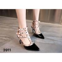ราคา 3911 รองเท้าส้นสูงสไตล์เกาหลี งานหนังแก้ววาวๆ สวยวิ้ง (2296537191)