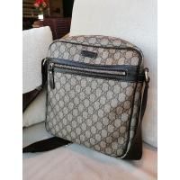 ราคา ✨ของแท้​ Used​ GUCCI GG Supreme Crossbody Bag CANVAS​ 201448​ (7662355106)