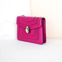 ราคา [98 ใหม่] Bvlgari Bvlgari Serpenti Forever Rose Red Snake Head Chain Bag (41522465666)