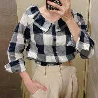 ราคา เสื้อครอป แขนยาว แต่งระบายช่วงคอ จั้มช่วงเอว (7497115449)