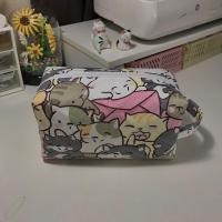 ราคา Makeup Bag - กระเป๋าผ้าแฮนด์เมด กระเป๋าผ้าพิมพ์ลายดอกไม้ (28554198779)