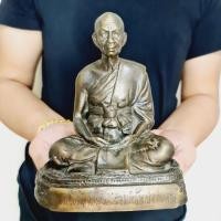 ราคา พระมงคลเทพมุนี หลวงพ่อสด วัดปากน้ำภาษีเจริญ (หน้าตัก5นิ้ว สูง18ซม.)เนื้อทองเหลืองผสมชนวน ผู้ค้นพบวิชชาธรรมกาย (14623648925)