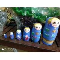ราคา ตุ๊กตาแม่ลูกดก ตุ๊กตารัสเซียสีน้ำเงิน สูง5นิ้วงานไม้ ทั้งหมด6ชิ้น (21919560529)