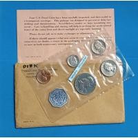 ราคา USA ชุดเหรียญขัดเงา 5 เหรียญ 1963 Washington,Franklin,Roosevelt เนื้อเงิน 90% (26523645197)