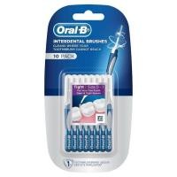 ราคา east OralB interdental brush 10 ชิ้นใน1กล่อง ออรัลบี แปรงซอกฟัน สำหรับคนจัดฟัน (43150105889)
