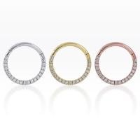 ราคา Piercingroom by Jay ห่วงล็อค สำหรับผิวแพ้ง่าย Slim CZ Clicker ห่วงเพชร เงินแท้ (ราคาต่อชิ้น) (21677250910)