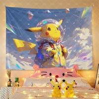 ราคา จัดส่งจากไทย] ผ้าพื้นหลัง Agirl Electric Pikachu ผ้าแขวน Ins ผ้าทอตกแต่งหอพัก ผ้าผนัง บ้าน ห้องนอน แฟชั่นพื้นหลัง (24593782925)
