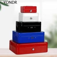 ราคา ยอนดร กล่องเงินโลหะ,เล็ก/ใหญ่พร้อมล็อครวมกันล็อคกล่องเงินสด,ทนทานสองชั้นพร้อมฝาครอบถาดปลอดภัยล็อคกล่องเก็บบ้าน (55200082760)