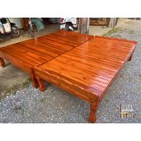 ราคา เตียงหัวบังไม้สักสีแดงประดู่ ราคาโรงงาน ส่งฟรี!!! (13640243307)