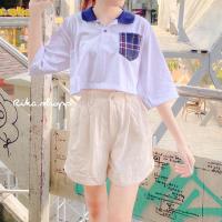 ราคา RIKA ครอปโปโลเป๋าสก็อต⛅️ (3783793659)