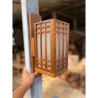 ราคา โคมไฟติดผนังไม้สักเก่า ส่งฟรี (23611116127)