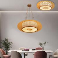 ราคา สไตล์ญี่ปุ่นจี้ไม้ไผ่ไฟเพดานโคมระย้าหวายย้อนยุคโรงน้ําชาห้องรับประทานอาหารตกแต่งแขวนแสงบาร์โคมไฟ (42624248862)