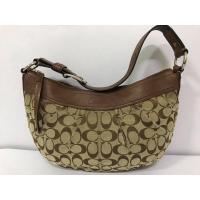 ราคา กระเป๋า Coach กระเป๋ามือสอง ของแท้ สีน้ำตาล เป็นผ้าลาย Coach (10751844301)