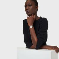 ราคา [ของขวัญคริสต์มาส] EMPORIO ARMANI/ARMANI Ladies ROSA Series Strap Quartz Watch (42573653767)