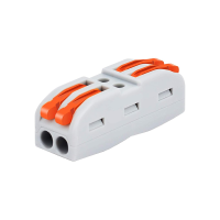 ราคา ตัวเชื่อมต่อแบบกะทัดรัด คอนเนคเตอร์แบบเลื่อน สำหรับเชื่อมต่อสายไฟไฟฟ้าสำหรับการต่อสาย 2 วงจร แบบขนาน ขนาด 28-12 A (40714953968)