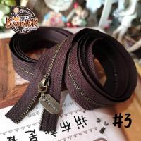 ราคา #3 ซิป + หัวซิป Handmade ฟันทองเหลืองรมดำ (มีให้เลือกหลายขนาด) ซิปตัด ซิปควิลท์ ซิปฟันเหล็ก เบอร์ 3 สีน้ำตาลเข้ม (6532938732)