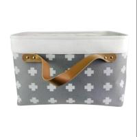 ราคา KASSA HOME ถังผ้าเหลี่ยมอเนกประสงค์ รุ่น BAH-083 ขนาด 40 x 30 x 28 ซม. สีเทา (6533282328)