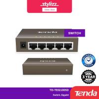 ราคา Tenda TEG1005D เกรดอุตสาหกรรม 5 พอร์ต Gigabit Network LAN Ethernet Desktop Switch (22643444580)