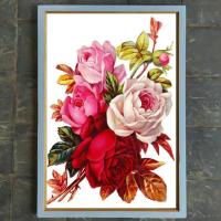 ราคา MAWAR ตกแต่งผนังพิมพ์ลายดอกไม้กุหลาบ พร้อมกรอบ ขนาด 85ซม. 55ซม. (56851291186)