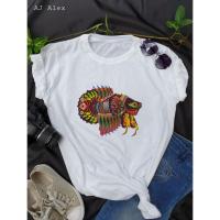 ราคา เสื้อยืดลายปลากัดไทยแฟนซี เสื้อยืดคอกลม เสื้อยืดสกรีนลาย ออกแบบเองไม่ซ้ำใคร ของใหม่ พร้อมส่ง (7577687434)