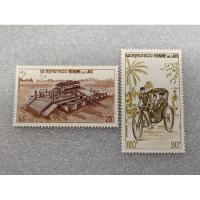 ราคา แสตมป์ลาวรุ่นเก่าชุดรถข่นส่ง ปี1974 ครบชุด2ดวง (27670730167)