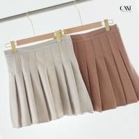 ราคา กระโปรงเทนนิส แบรนด์ IG coatmatter - wool skirt เกาหลี สีครีม size L ผ้าเนื้อดีมาก ไม่ยับ มีซับใน (25666990298)