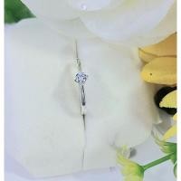 ราคา แหวนเงินแท้ฝังเพชรczเม็ดเดียวน่ารักมาก (27986749694)