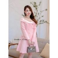 ราคา ❗️❗️Used มือ 2❗️❗️เดรสสูทปาดไหล่ งานป้าย Color Vine S ซับในทั้งตัวคะ (27750192201)