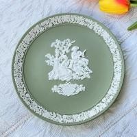 ราคา *ตำหนิจี๊ดเดียว* จานโชว์ Wedgwood Sage Green Jasperware 1986 Valentine's Day Plate (3,771/20,000) จานอังกฤษ จานเซรามิก (10859913097)