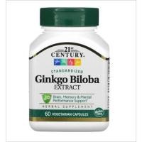 ราคา 21st Century, Ginkgo Biloba Extract สารสกัดจากใบแป๊ะก๊วย (12988862043)