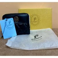 ราคา กระเป๋าสตางค์แบรนด์แท้ [Pimmy] สีดำหนัง✨ (9051296329)