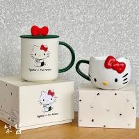 ราคา Starbucks HelloKitty Co-Branded Hello Kitty Limited Edition แก้วเซรามิคน่ารักพร้อมฝาปิดถ้วยกาแฟของขวัญ (46901195322)