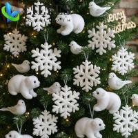 ราคา LILYES จี้ต้นคริสต์มาส, เครื่องประดับหมีคริสต์มาส Flocking สีขาว, งานรื่นเริงตุ๊กตาสัตว์หมีขั้วโลกนกกระรอกเกล็ดหิมะแขวนจี้ตกแต่งบ้าน (44801731587)