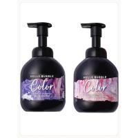 ราคา [แชมพูสำหรับผมทำสี]mise en scene Hello Bubble Color Pink Shampoo and Purple Shampoo 400 ML. (29936052583)